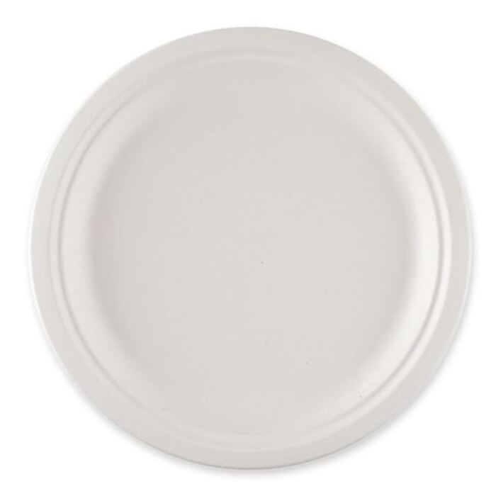 Teller aus Bagasse kompostierbar, rund