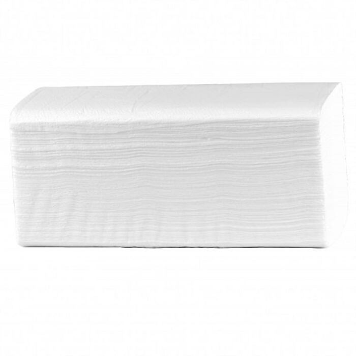 Falthandtuch V-Falz, 1-lagig, weisslich