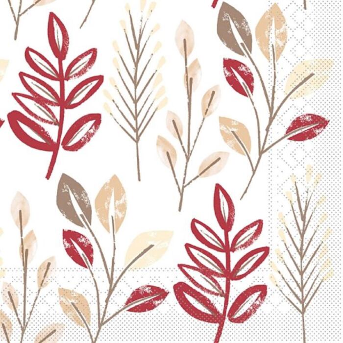 Serviette "CEDRIK" bordeaux-braun