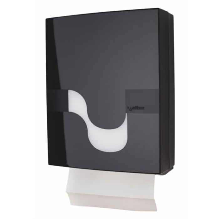 Dispenser für Falthandtücher, schwarz