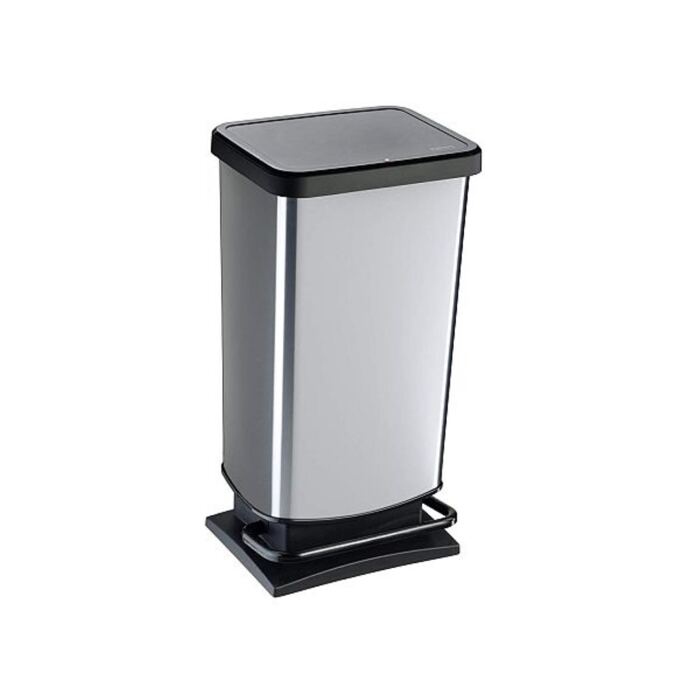 Treteimer, Edelstahl-Optik, Paso 40l