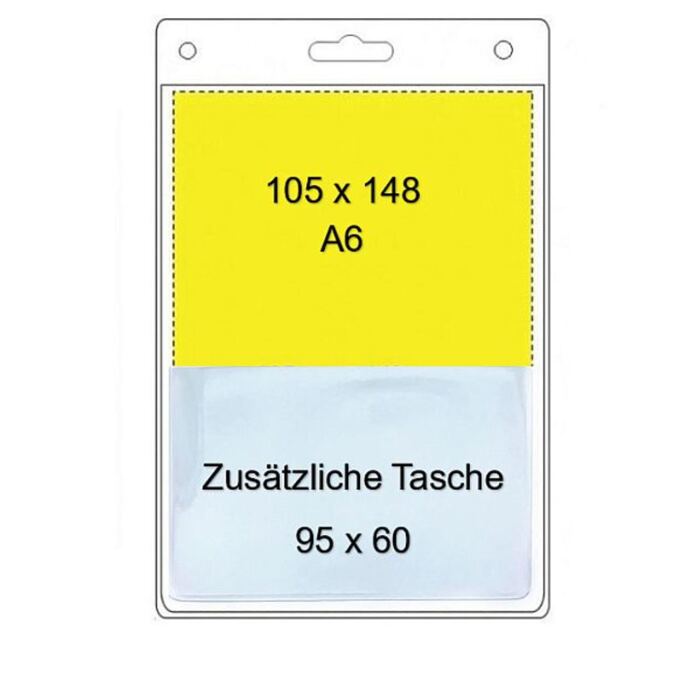 Ausweishülle Weichplastik, 105 x 148 mm / DIN A6