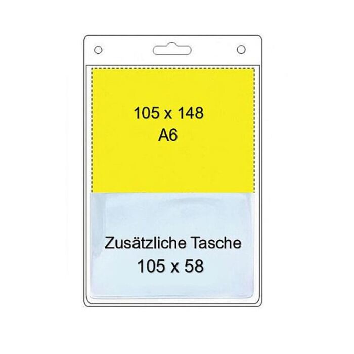 Ausweishülle Weichplastik, 105 x 148 mm / DIN A6