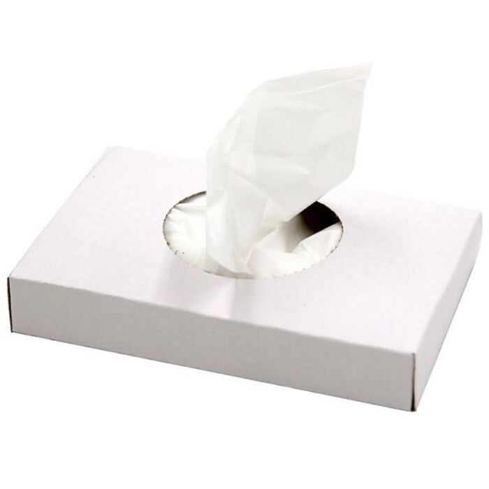 Hygienebeutel in Austauschbox, weiss