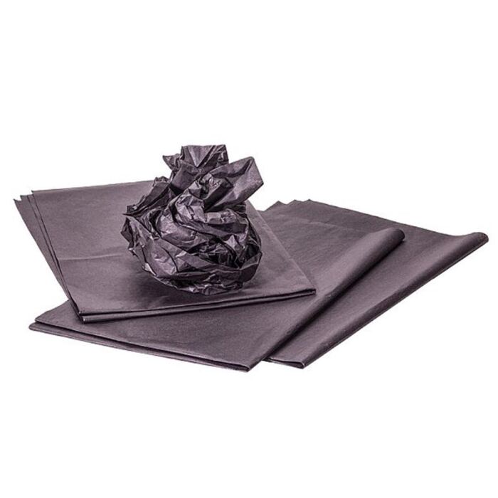 Seidenpapier 50x75 cm (Packside) schwarz