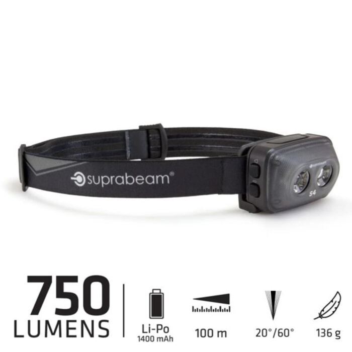 Stirnlampe S4, rechargable