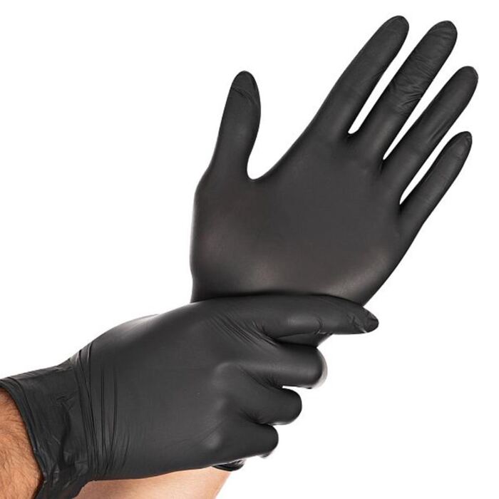Einweghandschuhe Nitril, schwarz