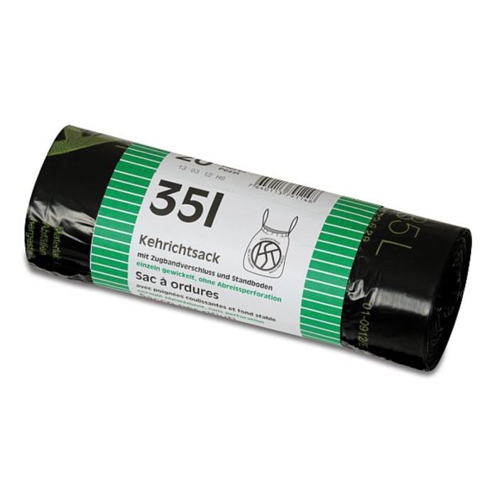 Kehrichtsack 35 Liter, OKS, Zugband