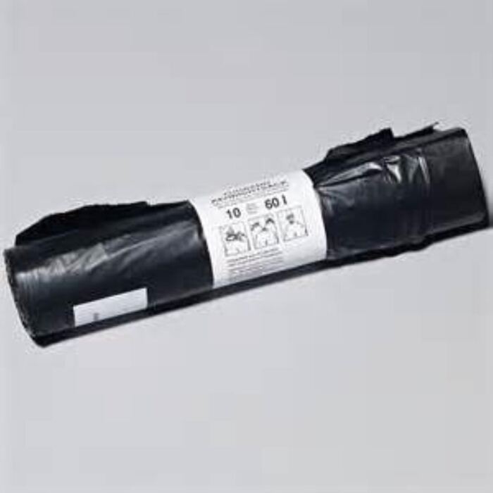Abfallsack mit Zugband 50l, dunkelgrau