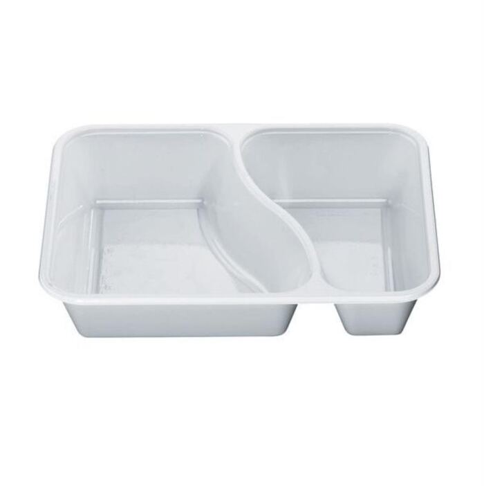 Menuschale rechteckig  2-geteilt,  1115 ml,