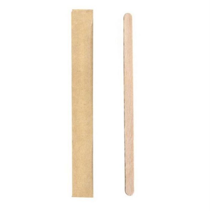 Rührstäbchen Holz, einzel verpackt