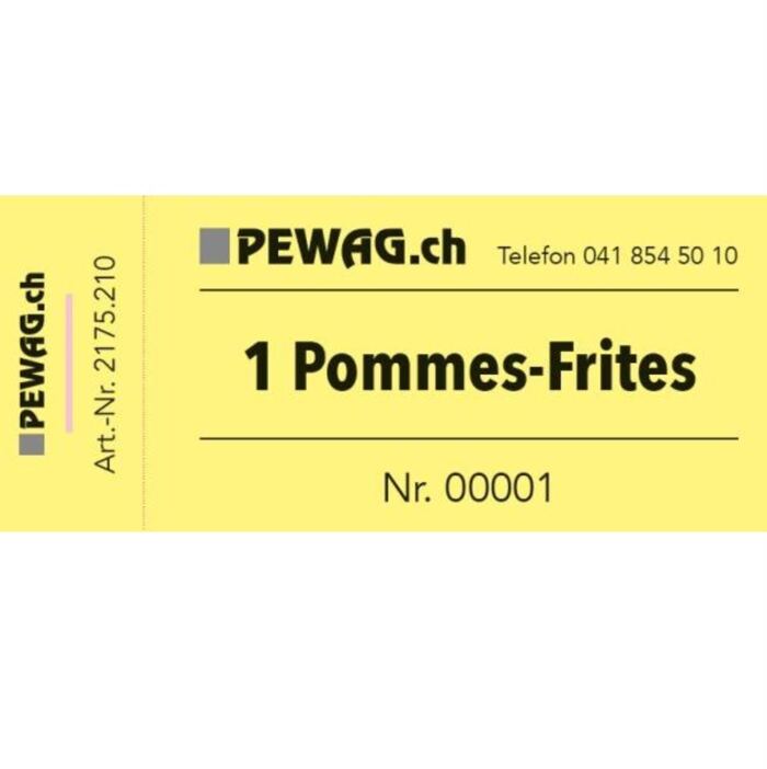 Gutscheinblock "Pommes-Frites"