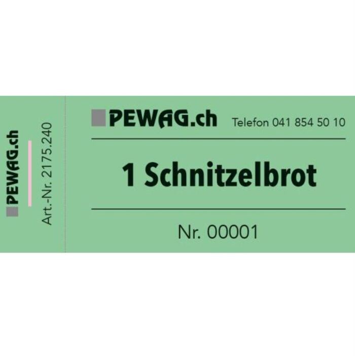 Gutscheinblock "Schnitzelbrot"