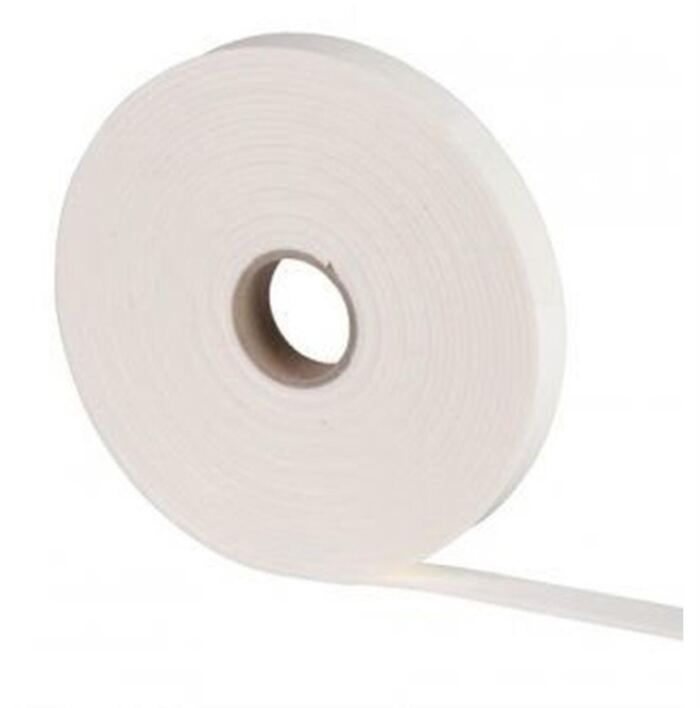 PVC-Luft- und Staubdichtung, weiss, mit PE-Folie