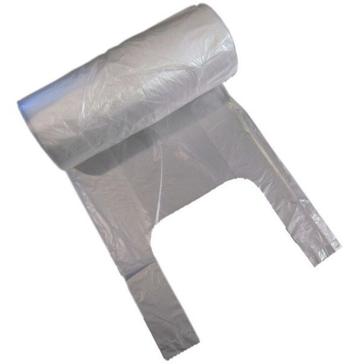 Rollenknotenbeutel transparent, gelocht