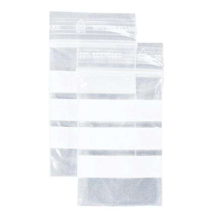 Druckverschlussbeutel mit Beschriftungsfeld